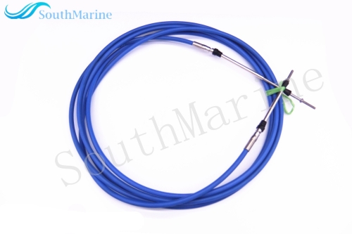 ABA-CABLE-20-GY Outboard Engine Remote Control Throttle Shift Cable 20ft for Yamaha Boat Motor Steering System 6.10m Blue