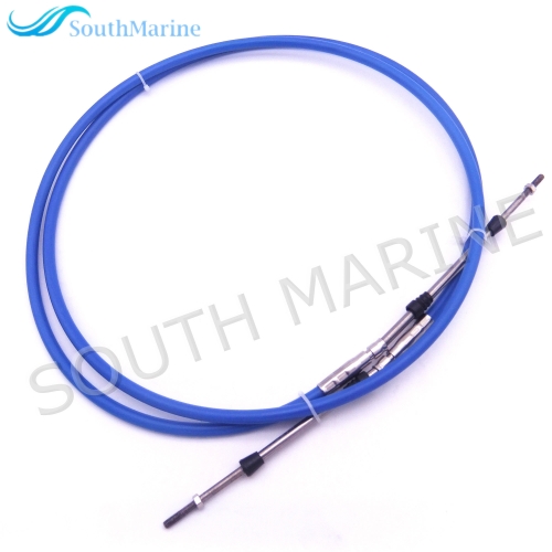 ABA-CABLE-13-GY Outboard Engine Remote Control Throttle Shift Cable 13ft for Yamaha Boat Motor Steering System 3.962m Blue