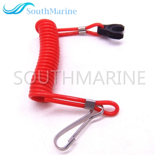 Boat Engine 353068210 353-06821-0 353068210M Kill Stop Switch Safety Lanyard Cord for Tohatsu Nissan Outboard Motor