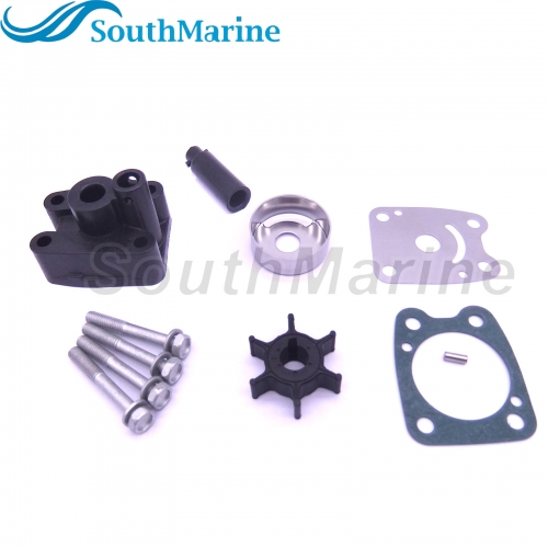 Boat Motor 6E0-W0078-00 6E0-W0078-01 6E0-W0078-02 6E0-W0078-A2 Water Pump Repair Kit with Housing for Yamaha 4HP 5HP 4A 5C Outboard Engine