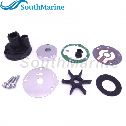 Boat Motor 689-W0078-A6 689-W0078-06 Water Pump Repair Kit with Housing for Yamaha 25HP 30HP Outboard Engine,for Sierra Marine 18-3427