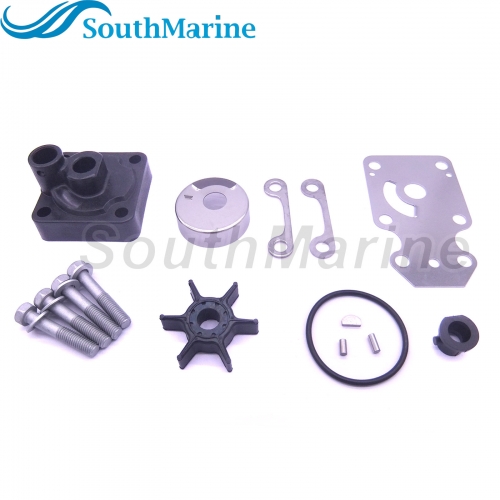 Boat Motor 6AH-W0078-00 6AH-W0078-01 Water Pump Repair Kit with Housing for Yamaha 15HP 20HP Outboard Engine,for Sierra Marine 18-3479