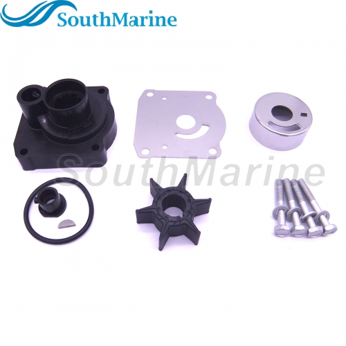 Boat Motor 61N-W0078-11 61N-W0078-13 Water Pump Repair Kit with Housing for Yamaha 25HP Outboard Engine,for Sierra Marine 18-3432