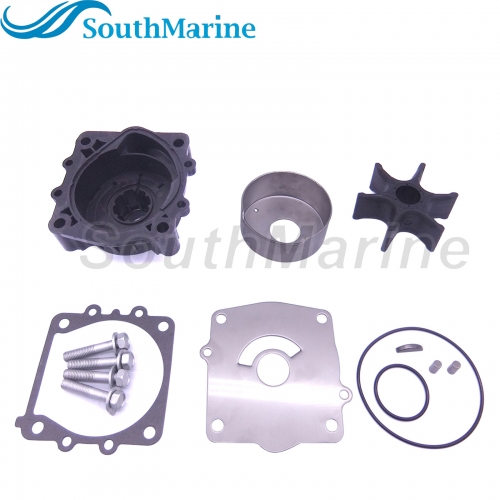 Boat Motor 61A-W0078-A2 61A-W0078-A3 Water Pump Repair Kit with Housing for Yamaha 150HP 175HP 200HP 225HP 250HP 300HP Outboard Engine, for Sierra Mar