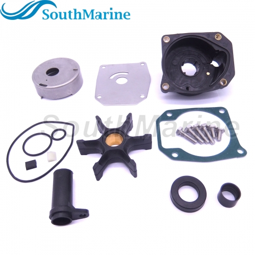 Boat Motor 0432955 0432956 0438602 0438591 0777804 Water Pump Repair Kit with Housing for Evinrude Johnson OMC BRP 60-75HP Outboard Engine,fit 18-3389