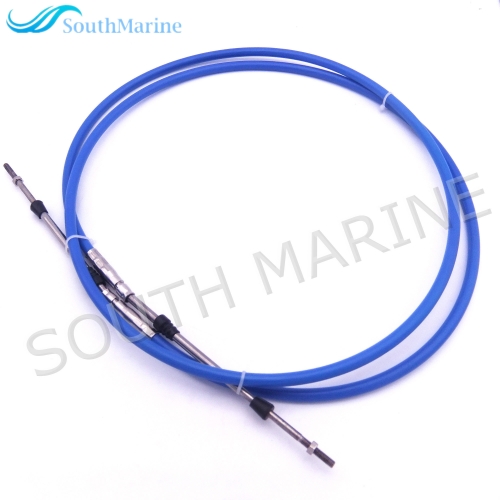 ABA-CABLE-10-GY Outboard Engine Remote Control Throttle Shift Cable 10ft for Yamaha Boat Motor Steering System 3.048m Blue