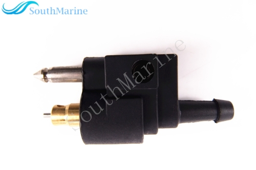 6G1-24304-01/02/10 Fuel Line Connector Pipe Joint Male Fittings for Yamaha Outboard Motor Fuel Tank Hose Pipe 6HP-40HP, 6mm/1/4'' Male,Mount on Engine