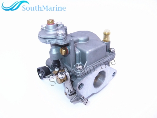 Outboard Engine 6D4-14301-00 Carburetor Assy for Yamaha 9.9HP 15HP 4-Stroke Boat Motor, Manual Start